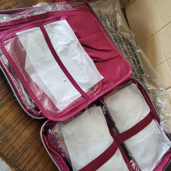 Sonia Kashuk 3 Piece Beauty Organizer Makeup Cosmetic Bag - Picture 2 of 3